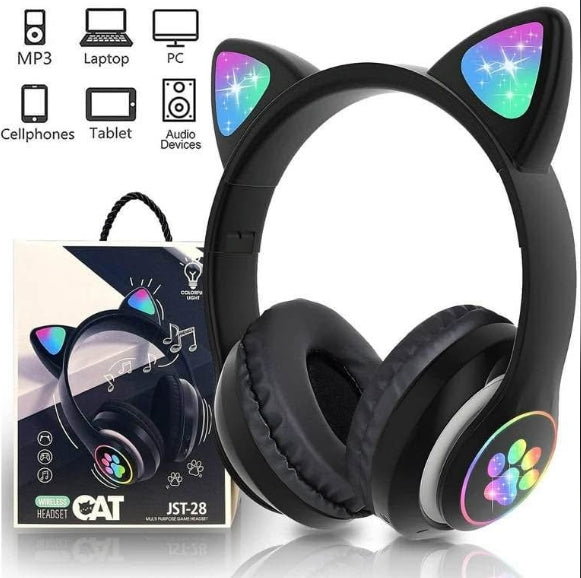 Stylish Cat Ears And P47 Bluetooth Headsets