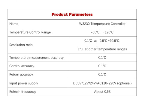 W3230 Temperature Controller